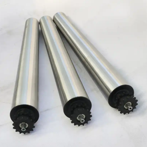 304 stainless steel sprocket heavy duty conveyor roller for corrosive environments