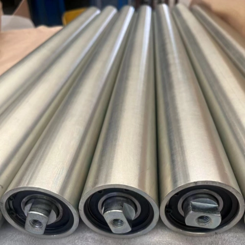 zinc plated heavy duty conveyor roller for pallet conveyor systems