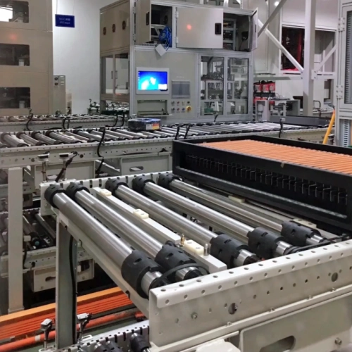 stainless steel sprocket conveyor rollers used in lithium battery assembly lines